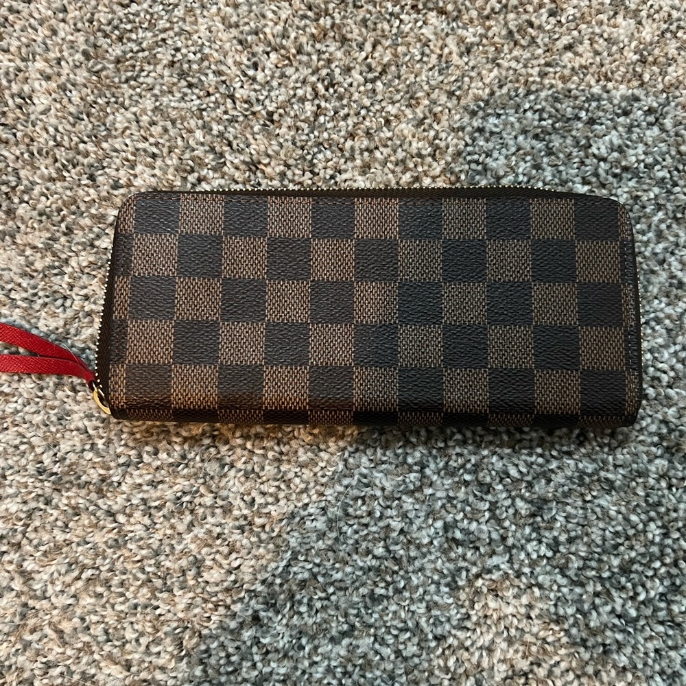 Louis Vuitton Clemence Wallet Red Interior